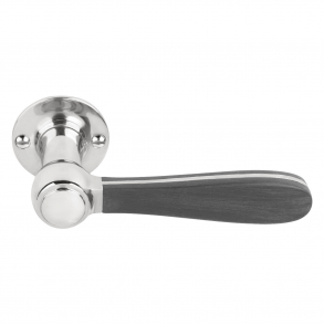 Drgreb LZ100 - Poleret stl / Mat sort tr - Model BOSCO - Design by Lzaro Rosa-Violn