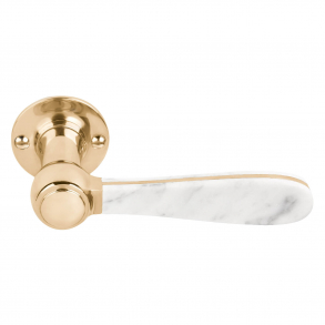 Drgreb LZ100 - Poleret messing / Marmor - Model BOSCO - Design by Lzaro Rosa-Violn