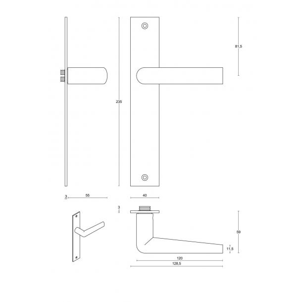 Drgreb - FORMANI - Satin rustfrit stl - Model PBI101P236SFC - INC by Piet Boon