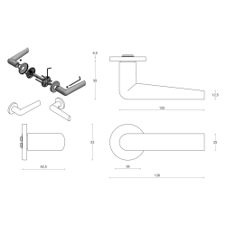 Drgreb - FORMANI - PVD Mat sort - Model PBI102-G - INC by Piet Boon