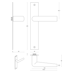 Drgreb - FORMANI - Satin rustfrit stl - Model PBI102P236SFC - INC by Piet Boon