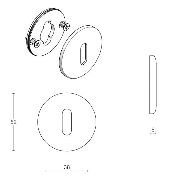 Ngleskilte - FORMANI - Mat guld - Model EVBN52 - Design by Edward van Vliet