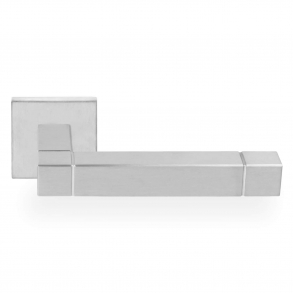 Drgreb JB100 - Brstet stl - Model SQUARE - Design by Jan des Bouvrie