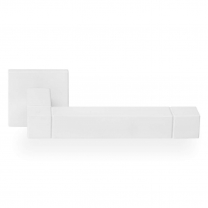 Drgreb JB100 - Mat hvidt stl - Model SQUARE - Design by Jan des Bouvrie