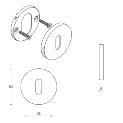 Ngleskilte - FORMANI - Mat sort - Model BBN53 - Design by Bertram Beerbaum