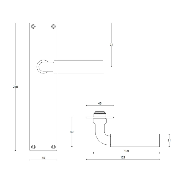 Drgreb - FORMANI med langskilt - Messing - TIMELESS Model 1923MPSFC