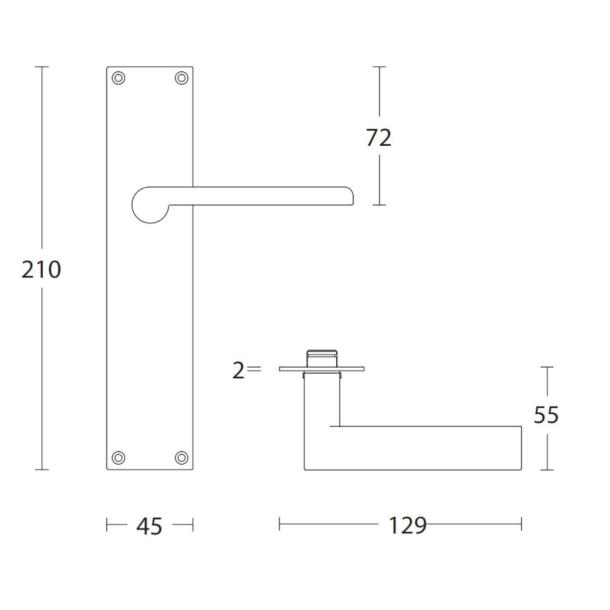 Drgreb - FORMANI med langskilt - Poleret nikkel - TIMELESS Model 1927MPSFC