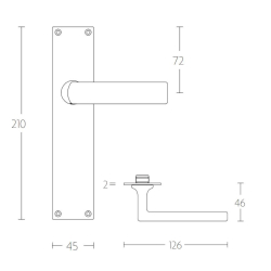 Drgreb - FORMANI med langskilt - Messing - TIMELESS Model 1929MPSFC