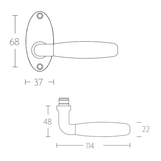 Drgreb - FORMANI - Poleret nikkel / Sort ibenholt tr - TIMELESS Model 1931MRO
