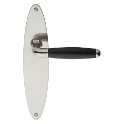 Drgreb - FORMANI med langskilt - Satin nikkel / Ibenholt tr - TIMELESS Model 1932MPOSFC