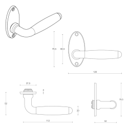 Drgreb - FORMANI - Messing / Sort ibenholt tr - TIMELESS Model 1932MRO