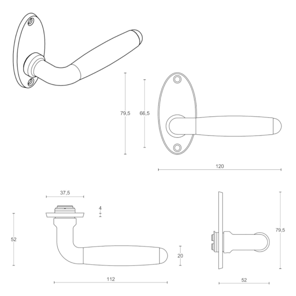 Drgreb - FORMANI - Messing / Sort ibenholt tr - TIMELESS Model 1932MRO