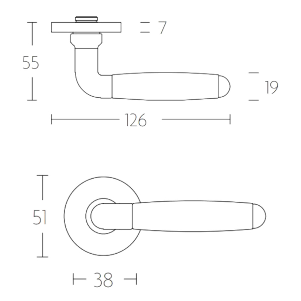 Drgreb - FORMANI - Satin nikkel / Sort bakelit - TIMELESS Model 1932PR