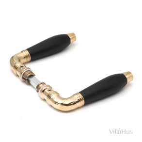 Drgreb - FORMANI - Uden rosetter - Messing / Sort ibenholt tr - TIMELESS Model 1934MRK37