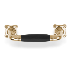 Pullhandle - FORMANI - Messing uden lak og Sort Ibenholt tr - TIMELESS Model MG1934C