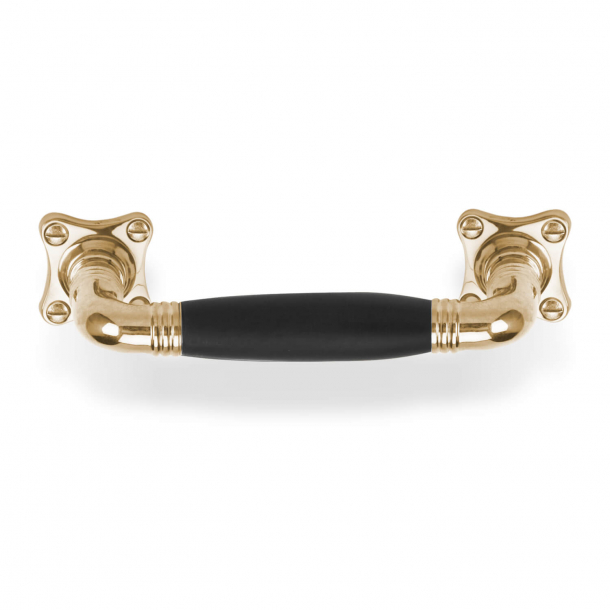 Pullhandle - FORMANI - Messing uden lak og Sort Ibenholt tr - TIMELESS Model MG1934C