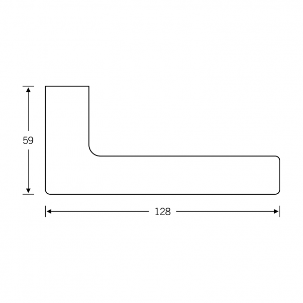 FSB Trgriff - Aluminium gebrstet - Johannes Potente - Modell 1005