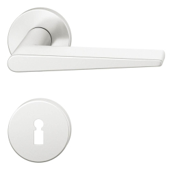 Klamki z kluczami - Szczotkowane aluminium - Johannes Potente - Model 1005 - 12 1005 11302 0105