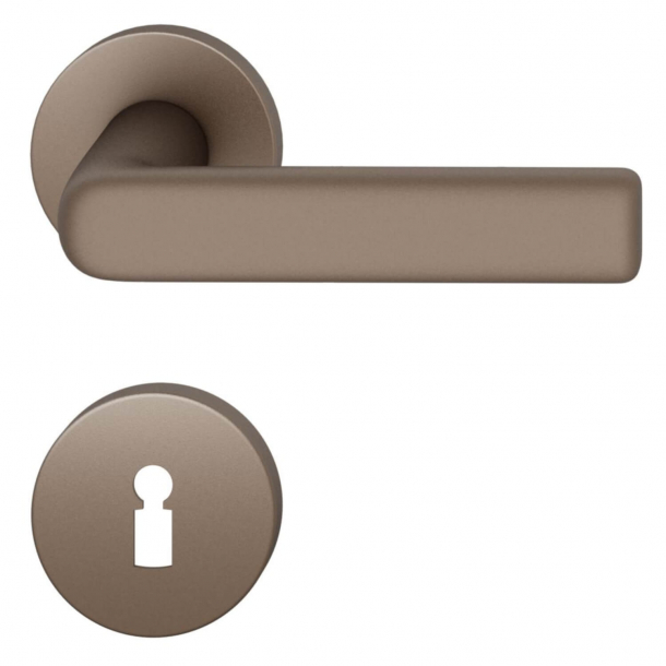 FSB Door handle - Medium bronze brushed aluminium - Hans Poelzig - Model 1012