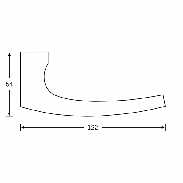 FSB Trgriff mit Schlsselschild - Dunkelbronze - Johannes Potente - Modell 1015