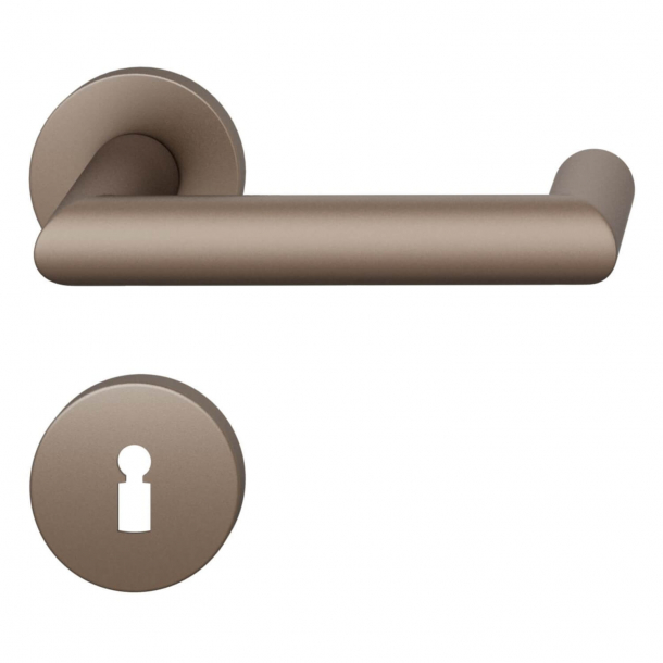 FSB Door handle with escutcheon - Medium bronze - FSB Workshop - Model 1016