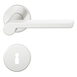 FSB Door handle with escutcheon - Brushed aluminium - FSB Workshop - Model 1021