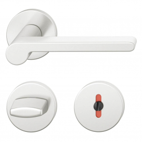 D�rrhandtag med WC-beslag - FSB - Borstad aluminium - BODA - FSB Workshop - modell 1021