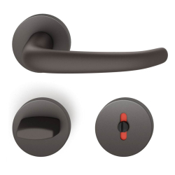 D�rrhandtag med WC-beslag - FSB - Svart aluminium - BODA - Johannes Potente - modell 1023