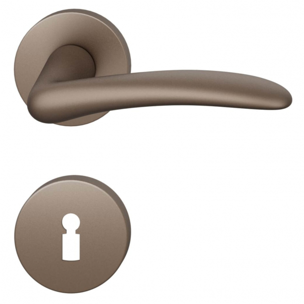 FSB Door handle - Medium bronze brushed aluminium - Johannes Potente - Model 1027