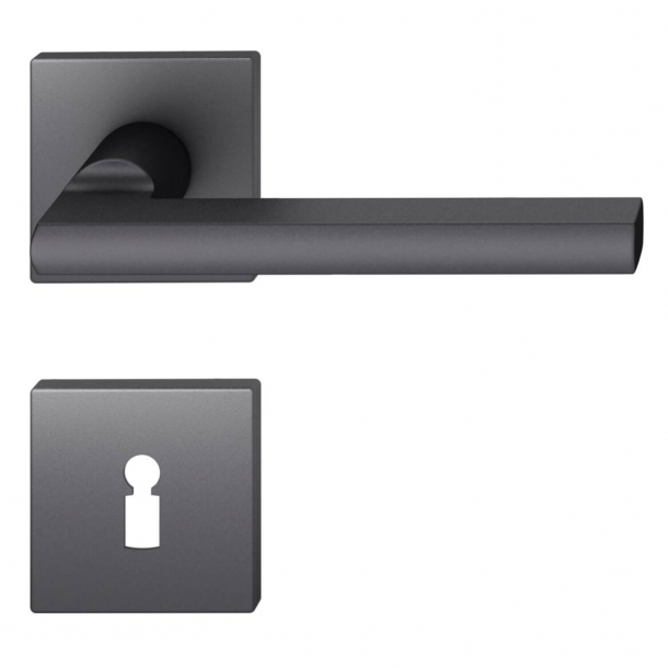 FSB Door handle with escutcheon - Black aluminium - Heike Falkenberg - Model 1035