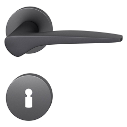 FSB Trgriff mit Schlsselschild - Schwarzes Aluminium - Johannes Potente - Modell 1051