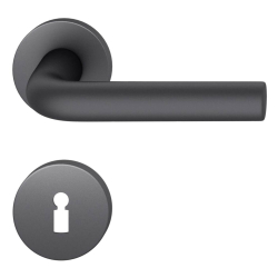FSB Door handle with escutcheon - Black aluminium - FSB Workshop - Model 1075