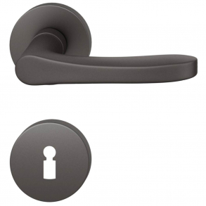 FSB Door handle with escutcheon - Dark bronze brushed aluminium - FSB Workshop - Model 1106