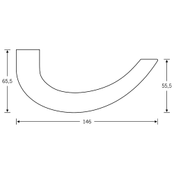 FSB Door handle - Dark aluminium - FSB Workshop - Model 1160