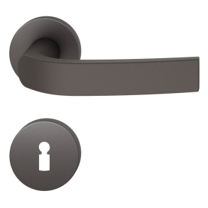 Dörrhandtag med nyckelskylt - FSB - Mörk brons borstad aluminium - Jürgen Engel - Modell 1271