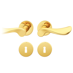 Klamka do drzwi - Mosiądz - Projekt Johannesa Potente - Model 1020