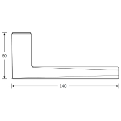 FSB Klamka mosi&#281;&#380;na bez lakieru - Wewn&#261;trz - Design by RDAI - Model 1241