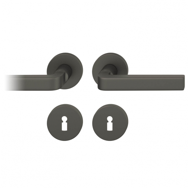 FSB Door handle - Dark bronze brushed aluminium - David Chipperfield - Model 1004