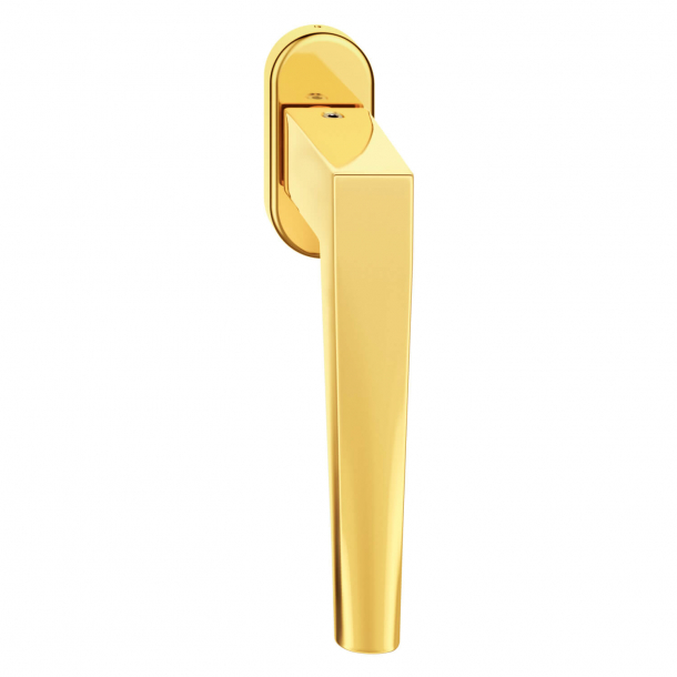 Window handle - Brass without lacquer - Design by RDAI - Model 1241