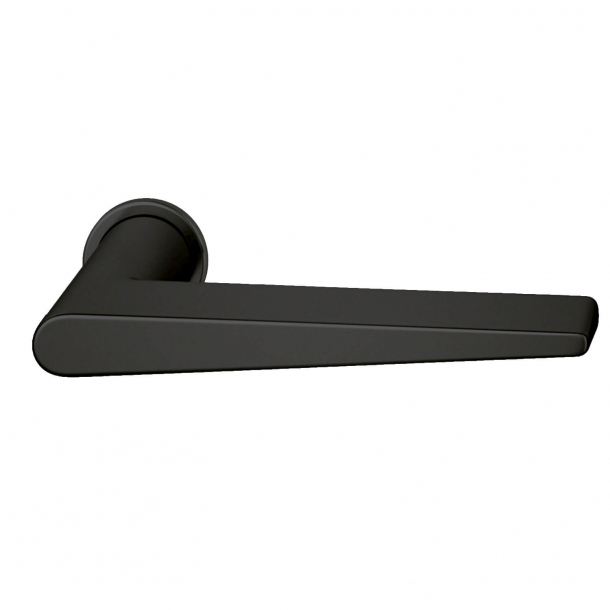 Door handle - Satin black - Plug-in handles - Design by Johannes Potente - Model 1005