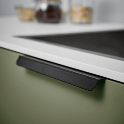 Furnipart Cabinet Handle - Brushed matt black - Model Accent - 200 mm