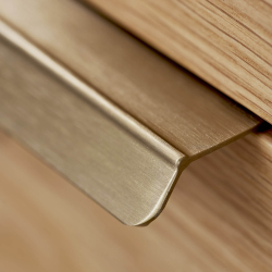 Furnipart Cabinet Handle - Brushed brass - Model Accent - 200 mm