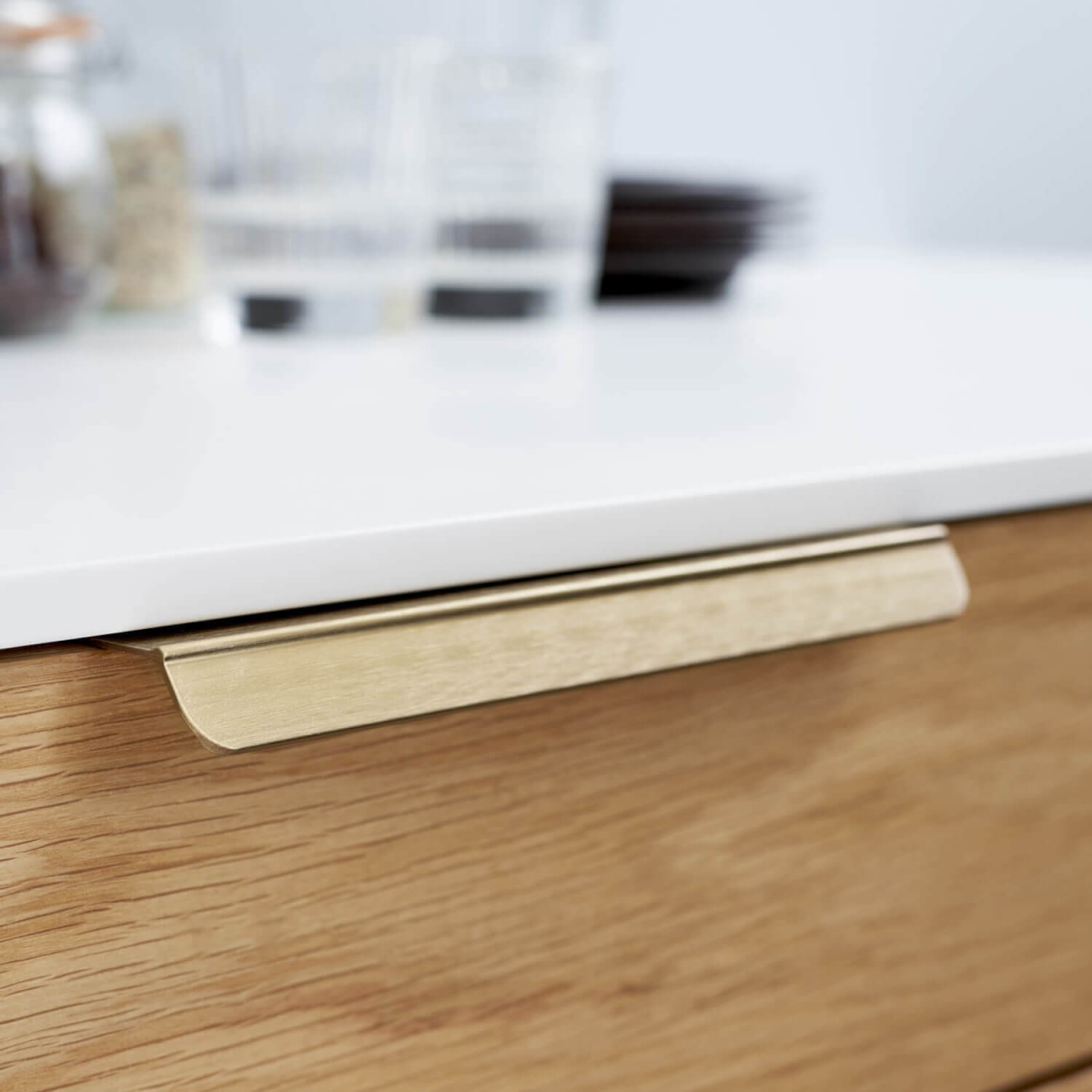 Furnipart Handle Brushed brass Model Accent 200 mm