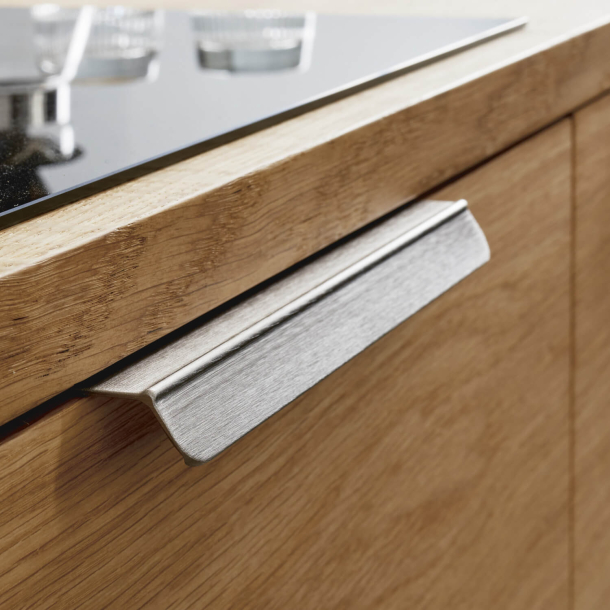 Furnipart Cabinet Handle - Brushed steel - Model Accent - 200 mm