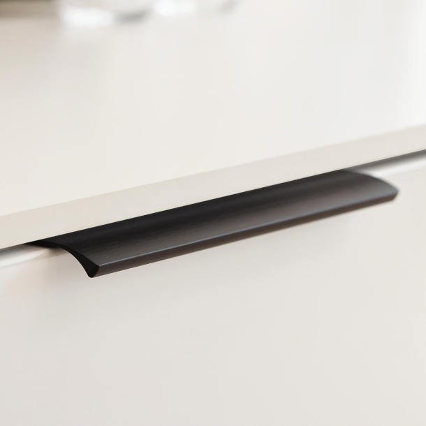 Furnipart Cabinet Handle - Brushed matt black - Model EDGE STRAIGHT - 200 mm