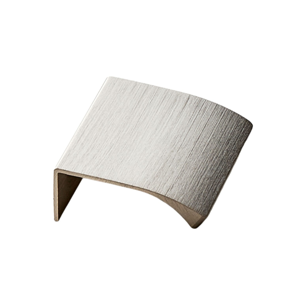 Furnipart cabinet handle - Brushed steel - Model Edge straight 40