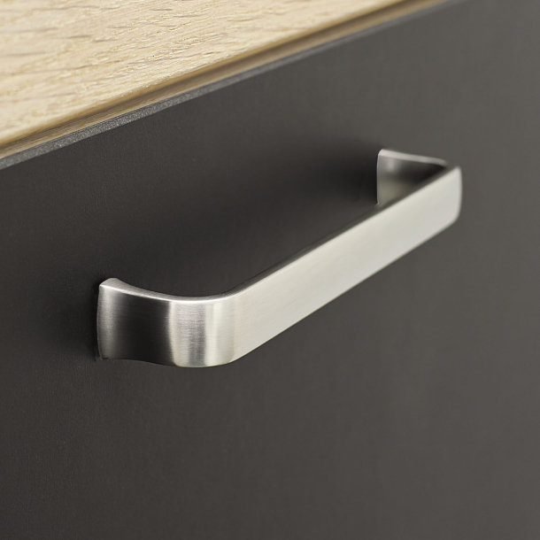 Furnipart cabinet handle - Brushed steel - Model Common