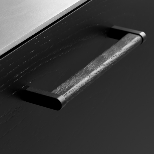 Furnipart Cabinet Handle - Black ashe / matt black - Model Crossing