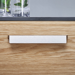 Furnipart Cabinet Handle - Brushed steel - Model Envelope - 200 mm