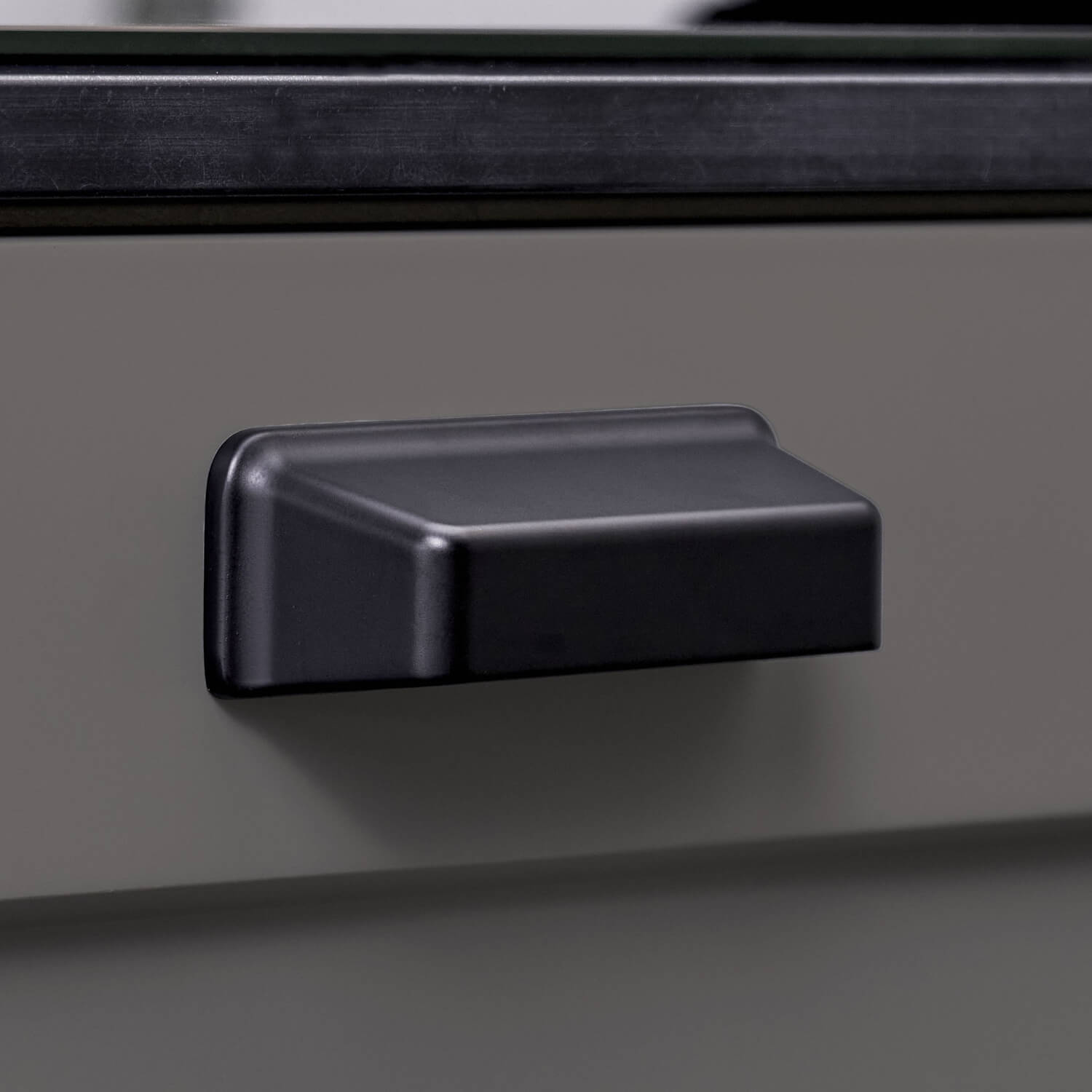 Furnipart Cabinet Handle - Matt black - Model Equester Cup - Cabinet handles  - VillaHus